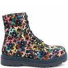 HEAVENLY FEET WOMENS ZIP LACE ANKLE BOOT - AUTUMN GOLD VELOUR